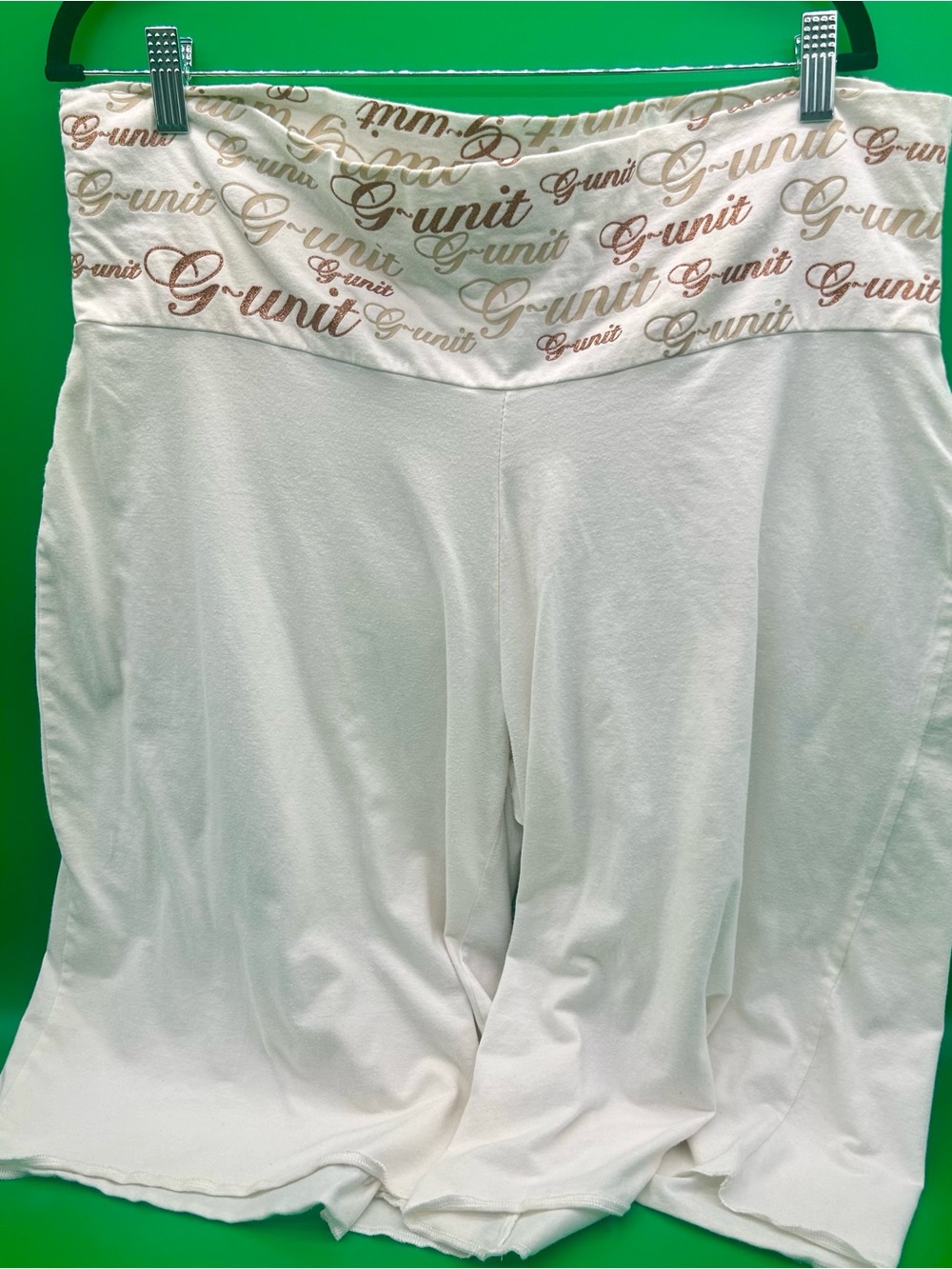 *RARE* VTG Y-2K G-Unit hip-hop retrovibes wideleg oversize Band Waist Shorts XL
